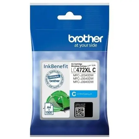 Brother LC472XLC Mavi Yüksek Kapasiteli Orijinal Kartuş