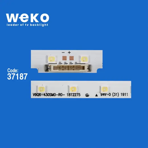WKSET-6457 37187X2 19Y_Q60_STC430AB6_3030F_BLUE_38EA_REV0.2 2 ADET LED BAR (38LED) alternatif görünüm