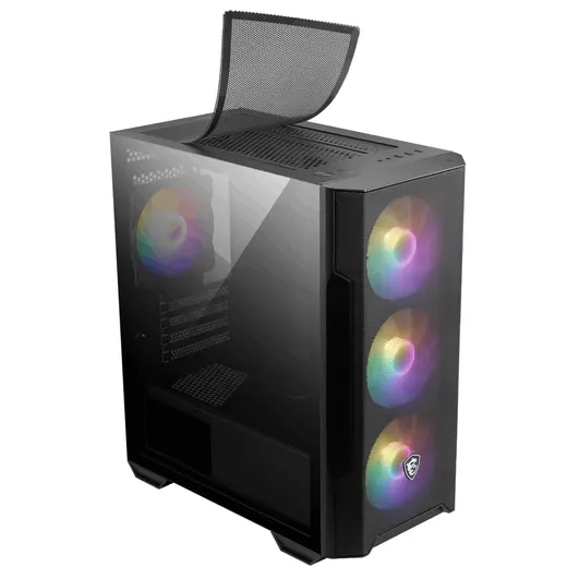 MSI MAG FORGE M100R ARGB Micro ATX Mini Tower Kasa PSU YOK alternatif görünüm