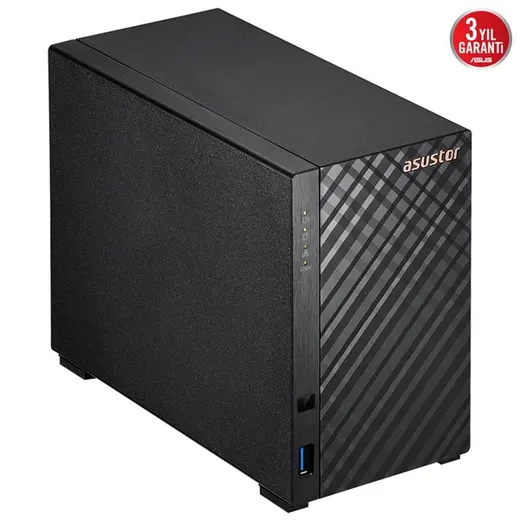 ASUSTOR 2diskli Realtek QC-1GB RAM-Gigabit Nas Server AS1102TL görseli 4