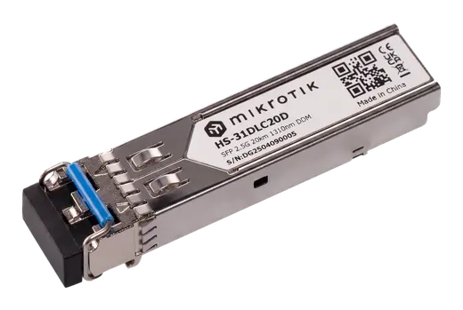 Mikrotik S-31DLC20D SFP modül, 2.5 Gbit ,Single Mod(SM), 1.25G,20km 1310nm
