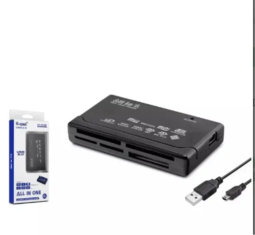 HADRON HDX7012 USB All in One Kart Okuyucu CF SD MicroSD MS XD M2 480 Mbps Siyah