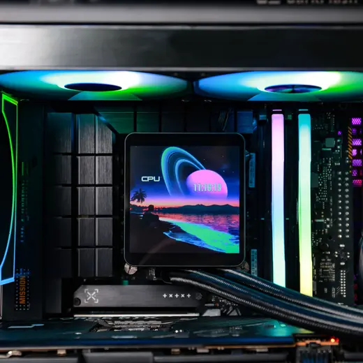 DarkFlash DV240S Max ARGB LCD 240mm Siyah Sıvı Soğutma 1851/AM5 görseli 8