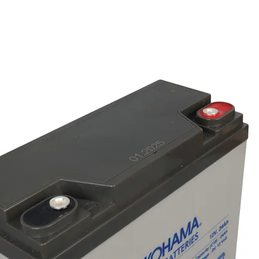 YOKOHAMA YH-1224 12 VOLT - 24 AMPER ELEKTRİKLİ BİSİKLET AKÜSÜ (180 X 76 X 167 MM) görseli 4
