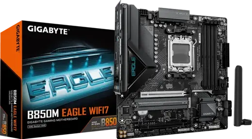 GIGABYTE B850M EAGLE WIFI7 DDR5 HDMI-DP TYPEC PCIE 5.0 AM5 mATX görseli 4
