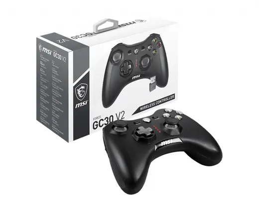 MSI GG Force GC30 V2 Kablosuz Siyah Oyun Kolu (Gamepad)