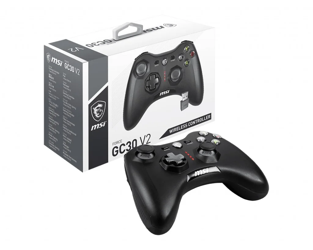 MSI GG Force GC30 V2 Kablosuz Siyah Oyun Kolu (Gamepad)