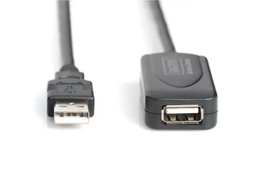 DIGITUS DA-73102 USB 2.0 Repeater / Uzatma Kablosu, USB A erkek / A dişi, 20 metre