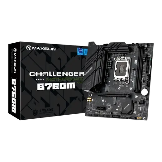 MAXUN CHALLANGER B760M-F DDR4 HDMI PCIE 4.0 1700p mATX görseli 6