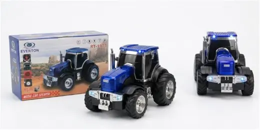 EVERTON RT-1973 Mavi Traktör Modeli Bluetooth Fm-Usb-Tf-Aux Şarjlı Nostaljik Radyo alternatif görünüm