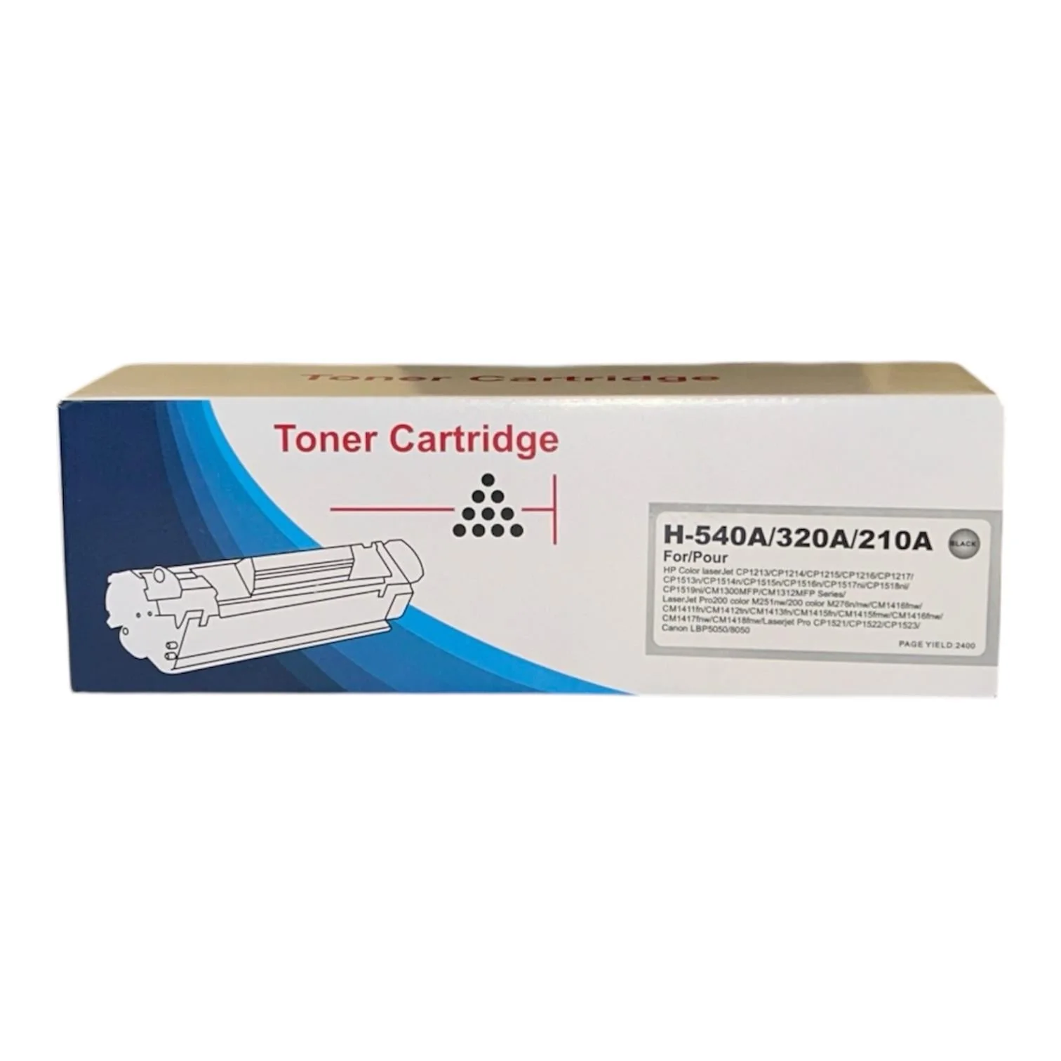 HP CB540A 125A CE320A 128A CF210A 131A Siyah Muadil Toner M276 Pro200 CRG-731