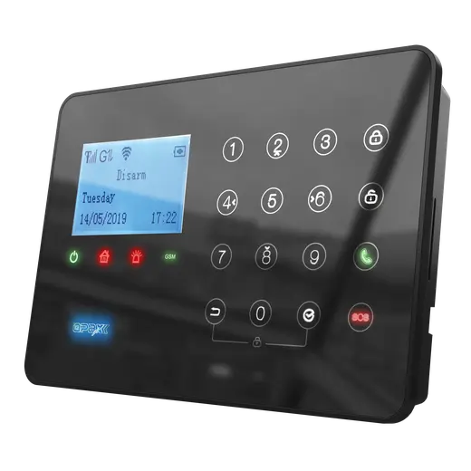 ARD-575 Siyah GPRS/GSM/WiFi Dokunmatik Kablolu Kablosuz Ev ve İşyeri Alarm Paneli görseli 8