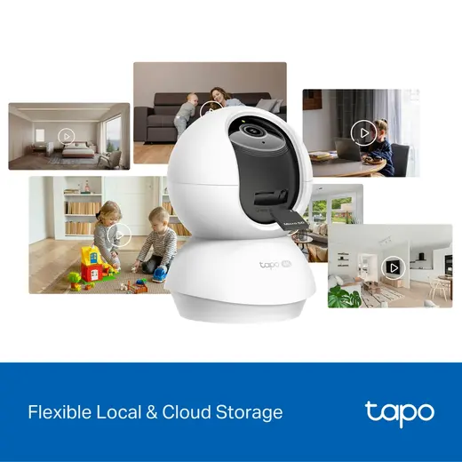 TP-LINK 8MP 4MM WIFI Kablosuz Pan/Tilt IP Kamera Tapo C250 görseli 2
