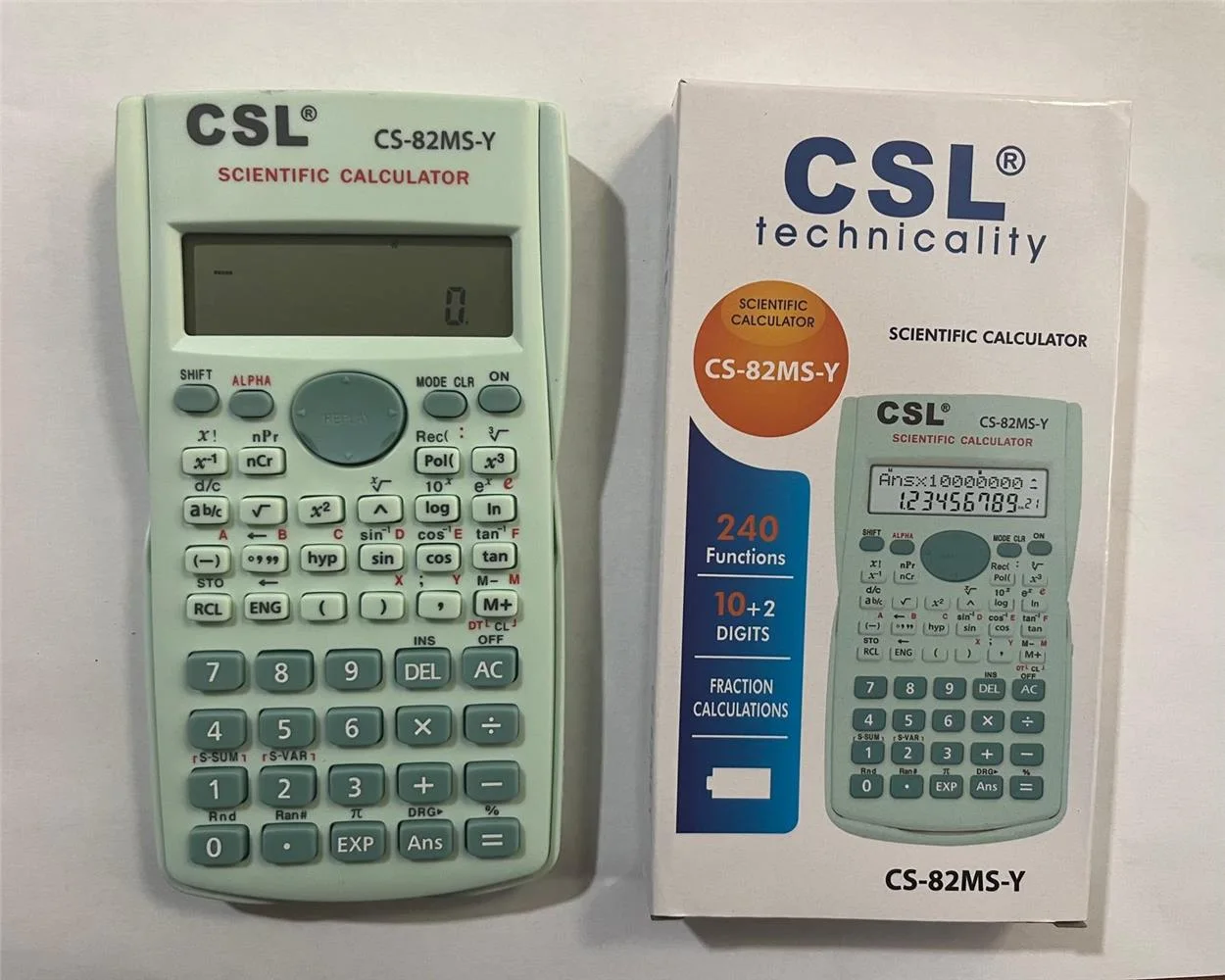 CSL CS-82MS-Y Yeşil Fonksiyonel Hesap Makinesi