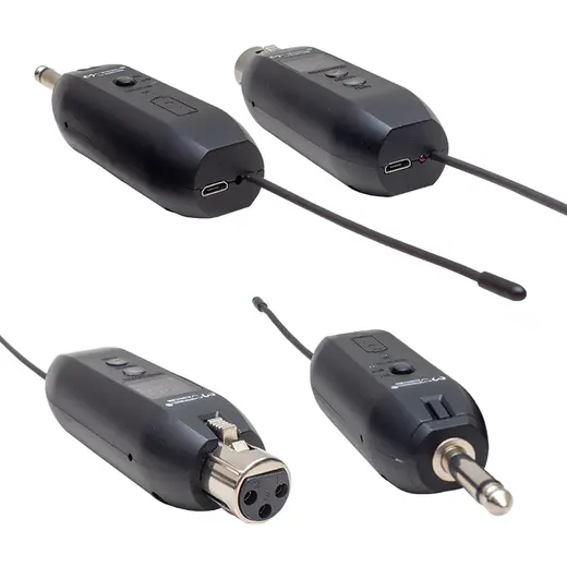 MAGICVOICE MV-19587 UHF GİTAR TİP KABLOLU MİKROFONU KABLOSUZ ÇEVİRİCİ (MİKROFON XLRLİ) alternatif görünüm