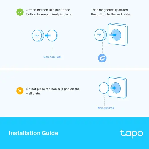 TP-LINK Tapo S200D Akıllı Uzaktan Işık Kontrol Anahtarı alternatif görünüm