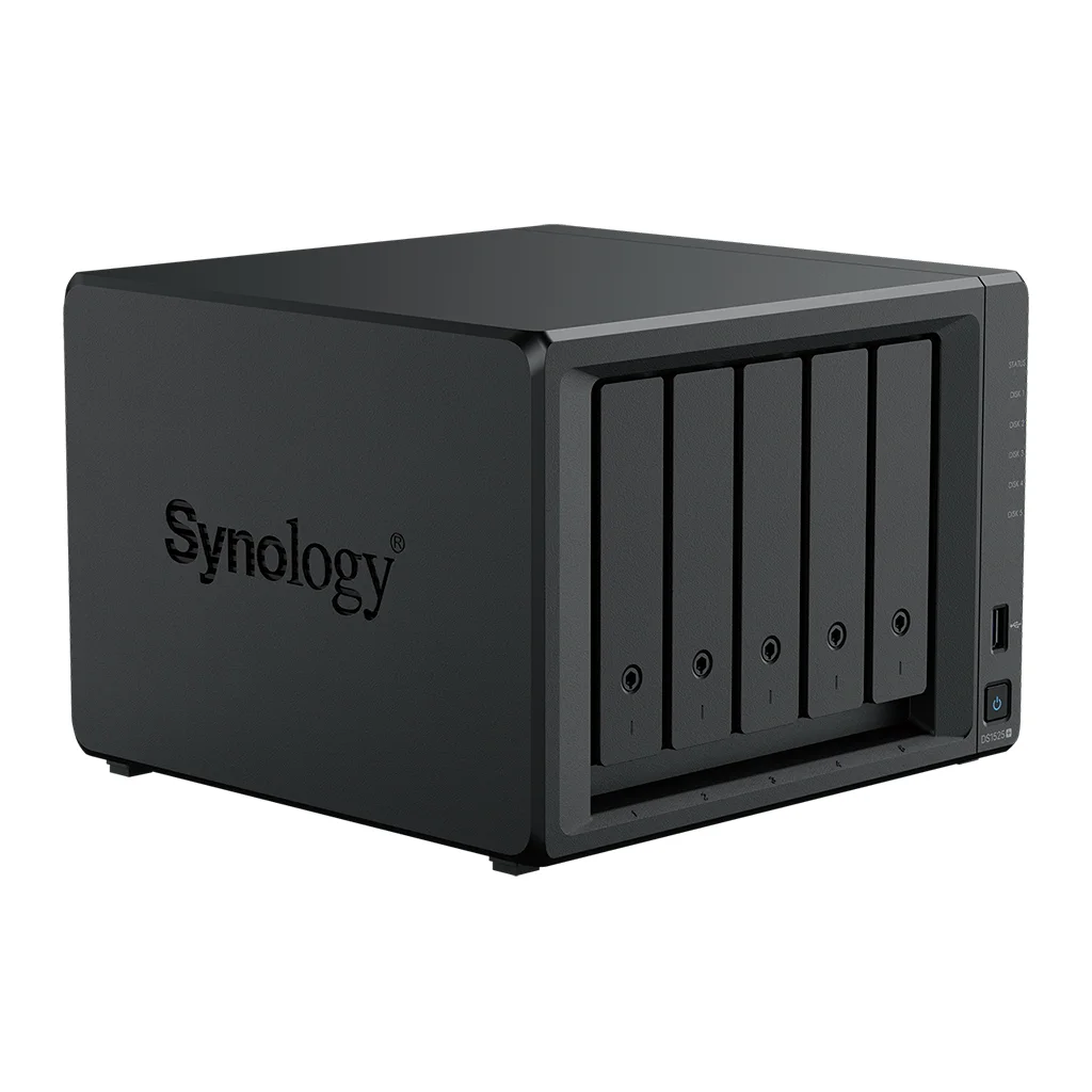 SYNOLOGY 5diskli Ryzen V1500B 8GB RAM-2.5Gbe Nas Server DS1525 PLUS