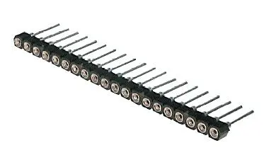 DIGITUS AW 127-20/Z-T Socket, with machined contacts, 1-row (single row), L=7.43mm, pitch 2.54mm, number of contacts: 20