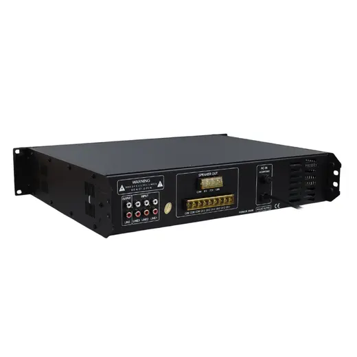WESTA WM-2250U 250 WATT 100 VOLT USB/MP3/BLUETOOTH 6 BÖLGELİ TRAFOLU MIXER ANFİ görseli 3
