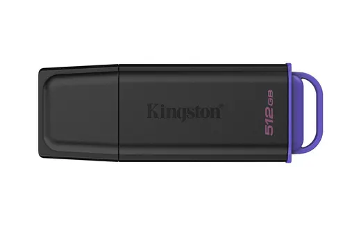 Kingston DTXG2-512GB 512GB Portable USB 3.2 Gen 1 DataTraveler Exodia Black-Purple Flash Bellek