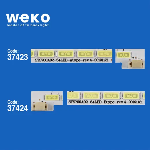 WKSET-6773 37423X2 37424X2 STS700A02_54LED_A/BTYPE_REV.4 4 ADET LED BAR alternatif görünüm