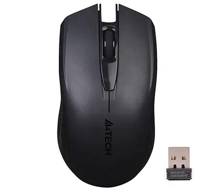 A4-Tech Kablosuz Sessiz Mouse Siyah (G3-750NS)