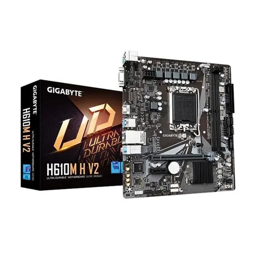GIGABYTE H610M H v2 DDR5 HDMI PCIE 4.0 1700p mATX görseli 3