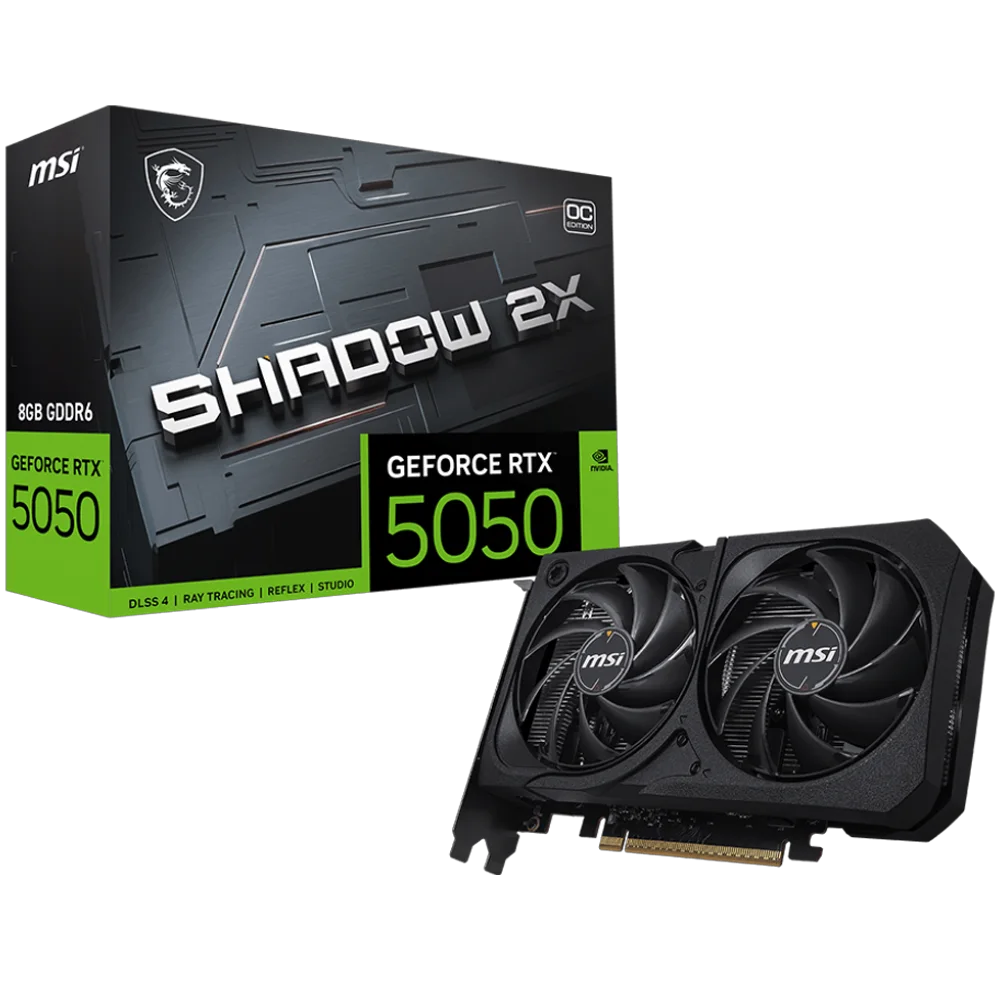 MSI RTX5050 8GB GDDR6 128BIT 3xDP/HDMI (GEFORCE RTX 5050 8G SHADOW 2X OC)