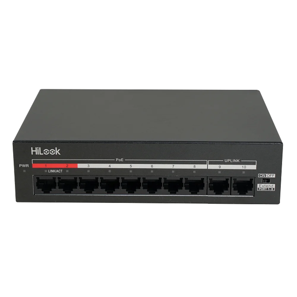 HiLook NS-0110MP-60(O-STD) 8Port 10/100 60W Poe Switch
