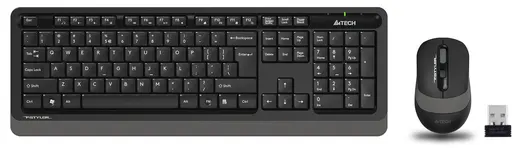 A4 TECH FG1010 USB KABLOSUZ Q MULTIMEDIA KLAVYE + MOUSE SET GRI