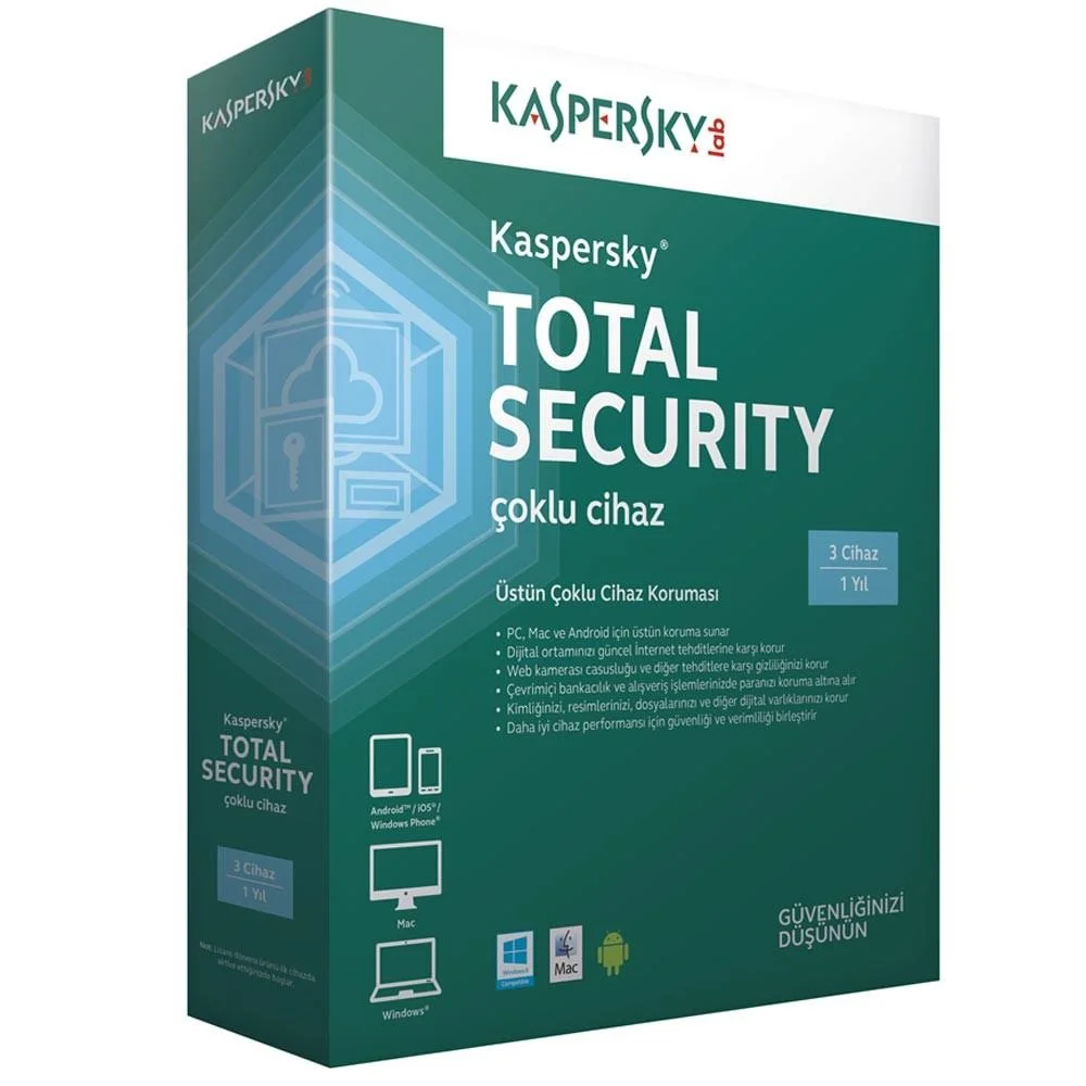 Kaspersky Total Security 20 Kullanıcı 1 Yıl Premium