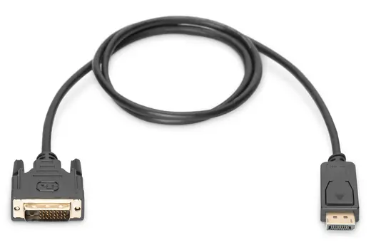 DIGITUS AK-340301-010-S Display Port Adaptör Kablosu, DP Erkek - DVI (24 +1) Erkek, 1 metre, kilit mekanizmalı, DP 1.1a alternatif görünüm