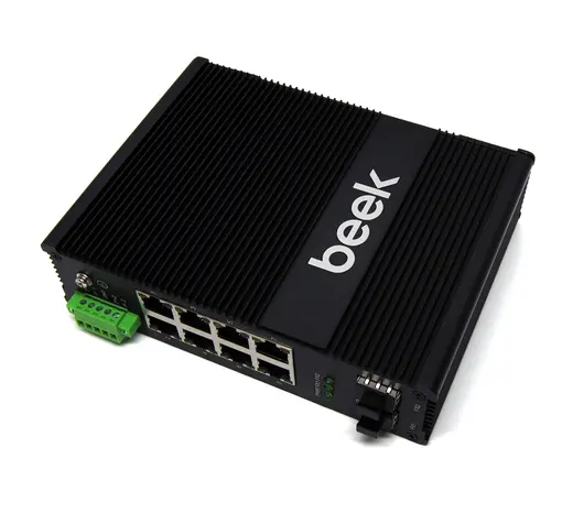 BEEK BN-ISW-1082PG Yönetilemeyen L2 Endüstriyel PoE Switch 8 x 10/100/1000T IEEE802.3af/at PoE+ port