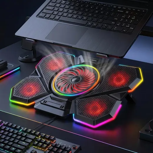 Rampage S47 COOLFLOW Yükseklik Ayarlı Notebook Soğutucu Stand görseli 7
