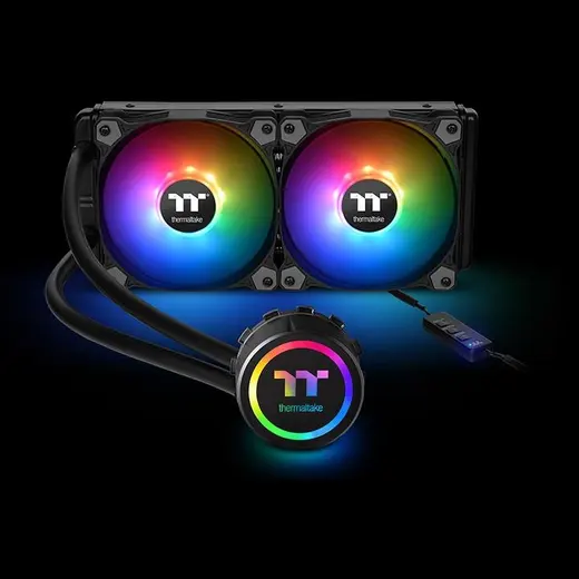 THERMALTAKE 240MM WATER 3.0 240 Sync Edition ARGB AM5-1700p Sıvı Soğutmalı İşlemci Fanı görseli 1
