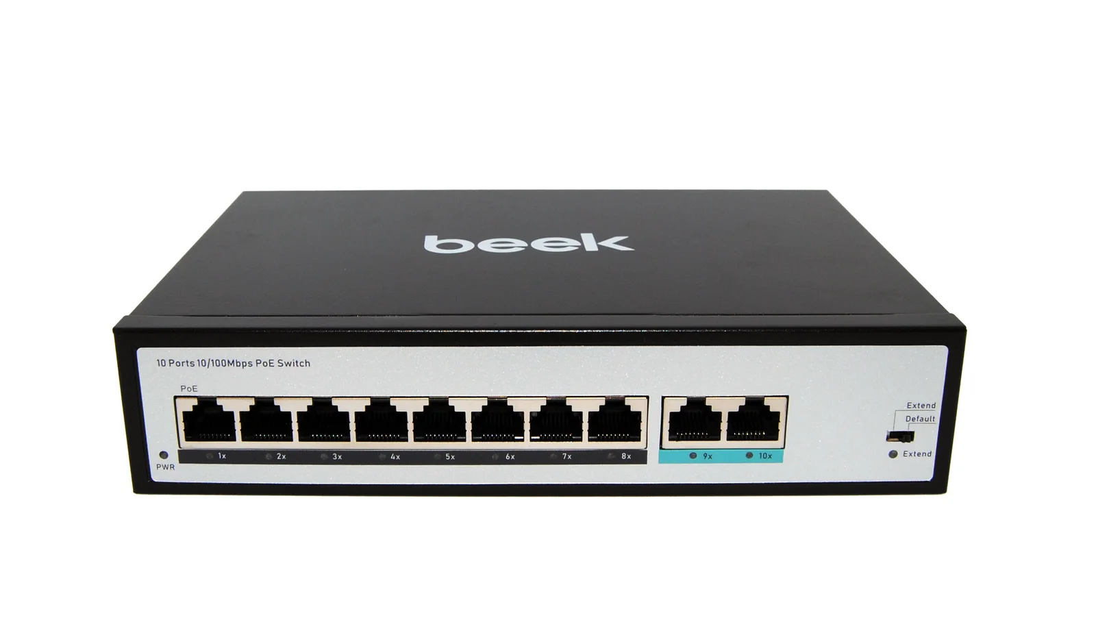 BEEK BN-FS-1080P Yönetilemeyen PoE+ Switch 8 x 10/100Mbps IEEE802.3af/at PoE+ port (Port başına 30.8 watt)