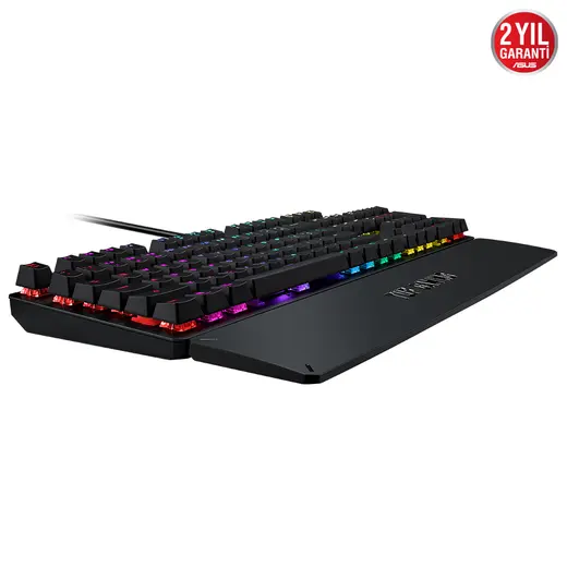 ASUS TUF GAMING K3 RA05 Red Mekanik RGB Aura Sync 1000Hz USB Gaming Klavye görseli 3