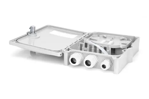DIGITUS DN-968913 Dış Mekan Fiber Optik Sonlandırma Kutusu/Splice Box, 6 x SC/DX Adaptör/Coupler için, IP65 görseli 7