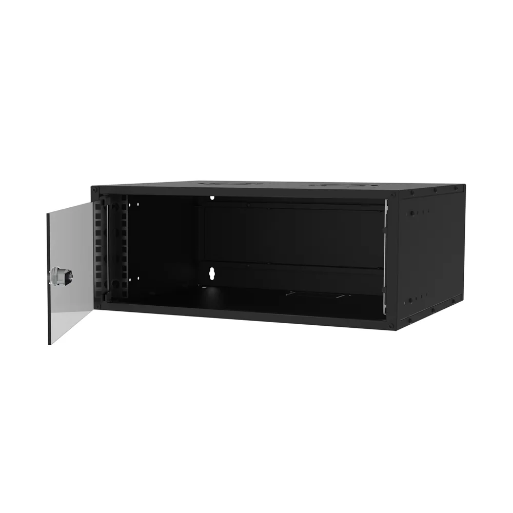 S-link SL-U4 Yeni Nesil 4U Soho Rack Kabin W 530mm D 400mm Siyah