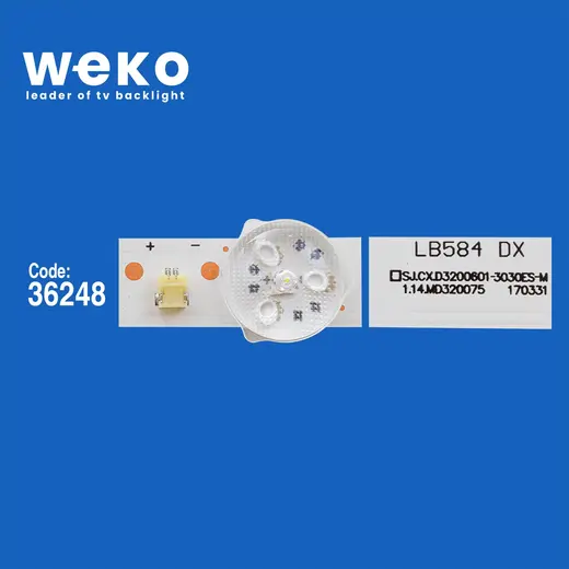 WKSET-6204 36248X2 SJ.CX.D3200601-3030HS-M 2 ADET LED BAR (6V6LED57,2CM) alternatif görünüm
