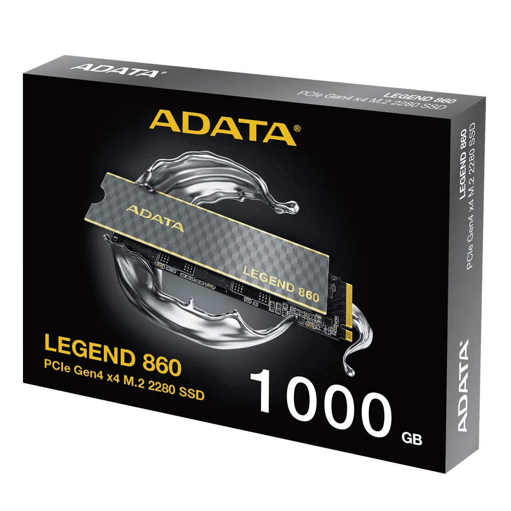 ADATA Legend 860 1TB PCIe Gen4x4 M.2 NVMe SSD SLEG-860-1000GCS