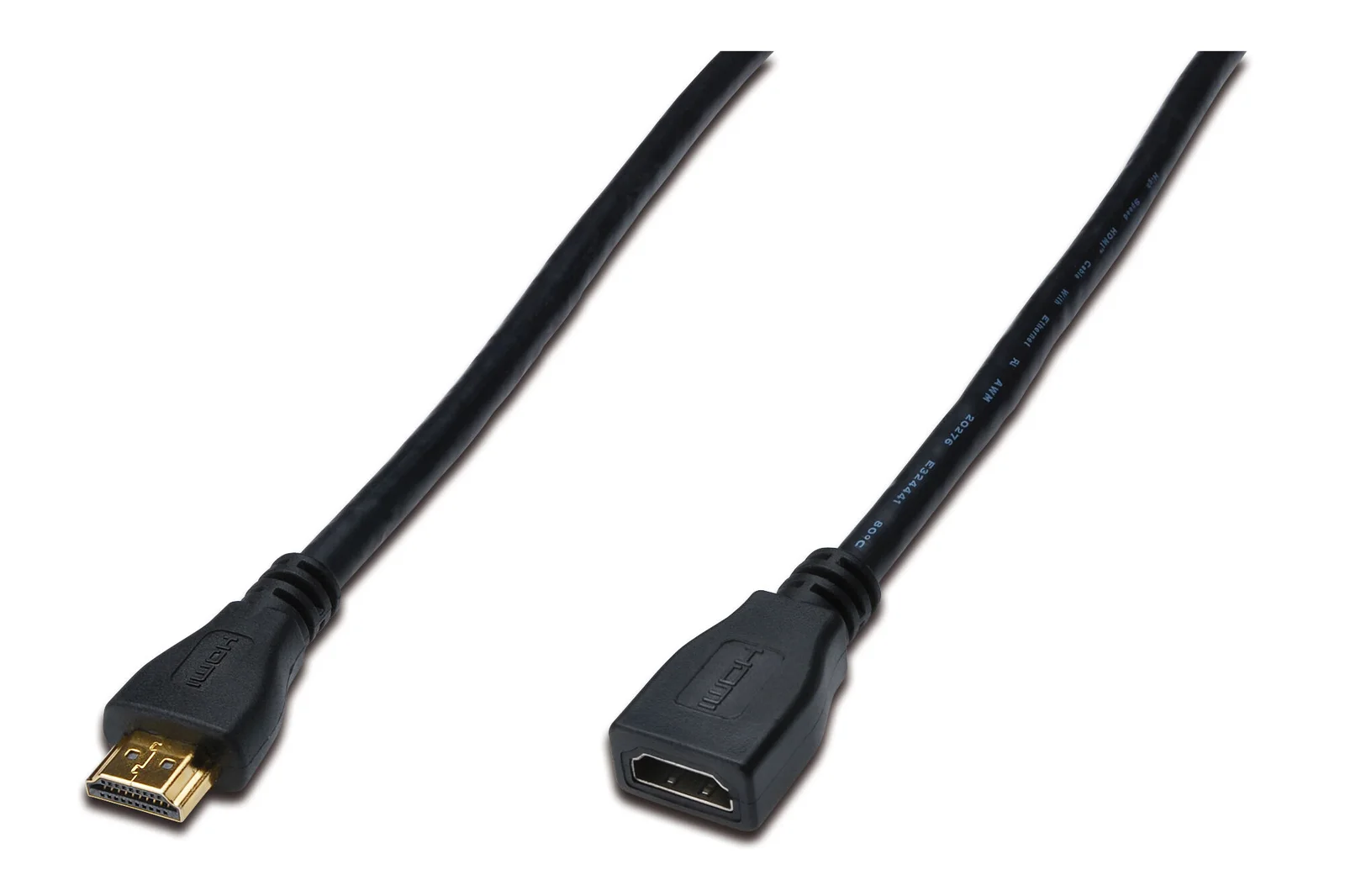 DIGITUS AK-330201-020-S HDMI High Speed wih Ethernet Uzatma Kablosu (HDMI 1.4), 2160p, Ultra HD 4K, HDMI tip A Erkek