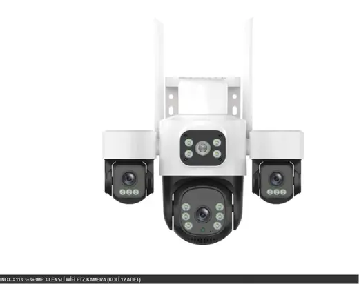 INOX-X113 3+3+3MP 3 LENSLİ WİFİ PTZ KAMERA