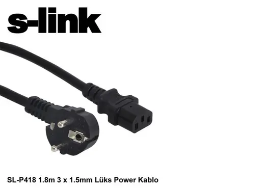 S-link SL-P175 1.5m 0.75mm Lüks Power Kablo