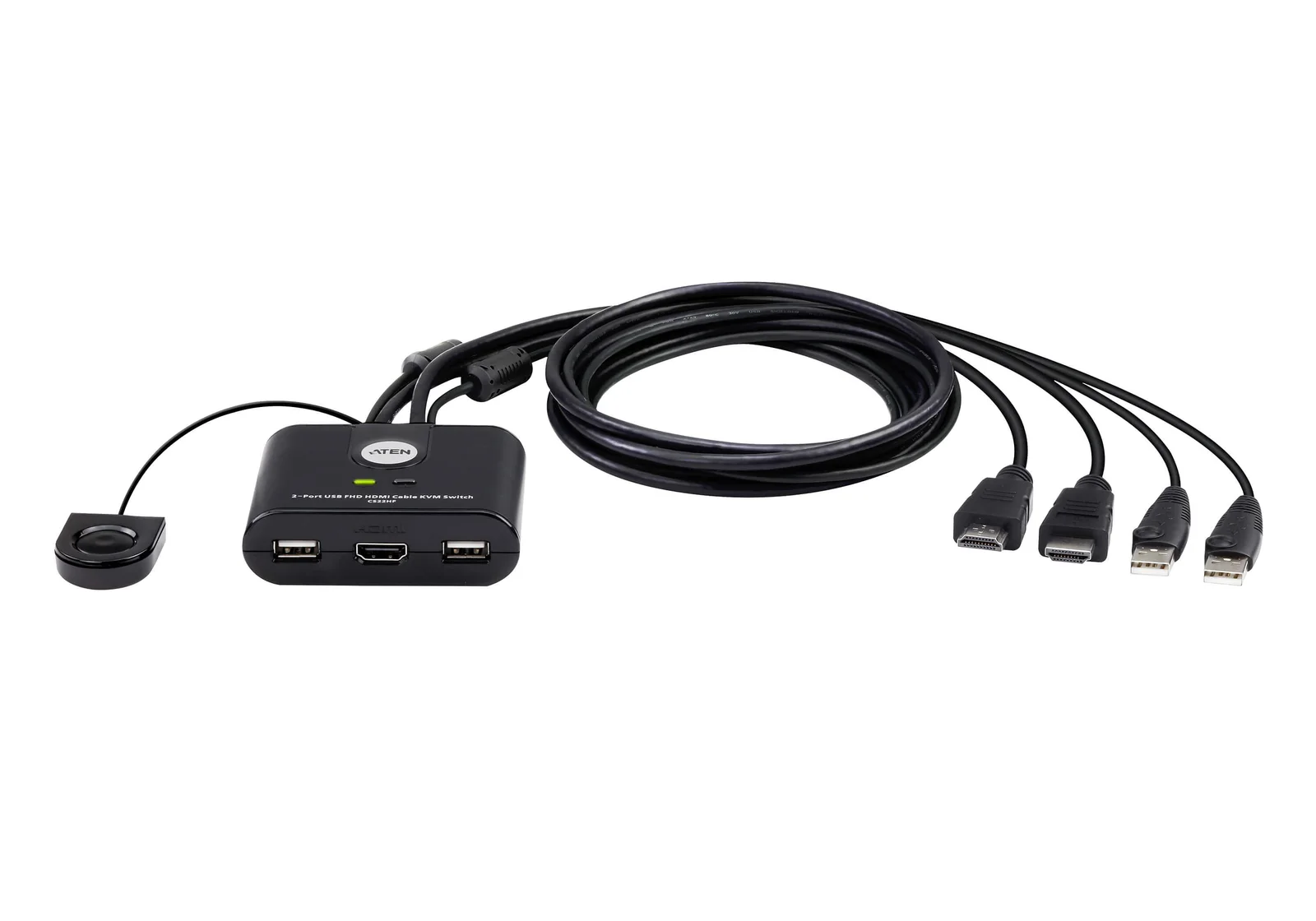 ATEN ATEN-CS22HF 2 Port USB FHD HDMI KVMP™(Keyboard/Video Monitor/Mouse) Periferi (Çevre Cihazlarla
