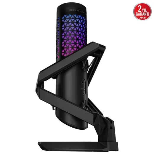 ASUS ROG Carnyx 24-Bit/192kHz RGB Profesyonel USB Oyuncu ve Yayıncı Mikrofonu / 90YH03Z0-BAUA00 görseli 5