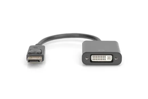 DIGITUS AK-340401-001-S DisplayPort (DP) DVI-I Adaptörü, Kablolu, DP Erkek - DVI-I (24+5) Dişi, 0.15 metre alternatif görünüm