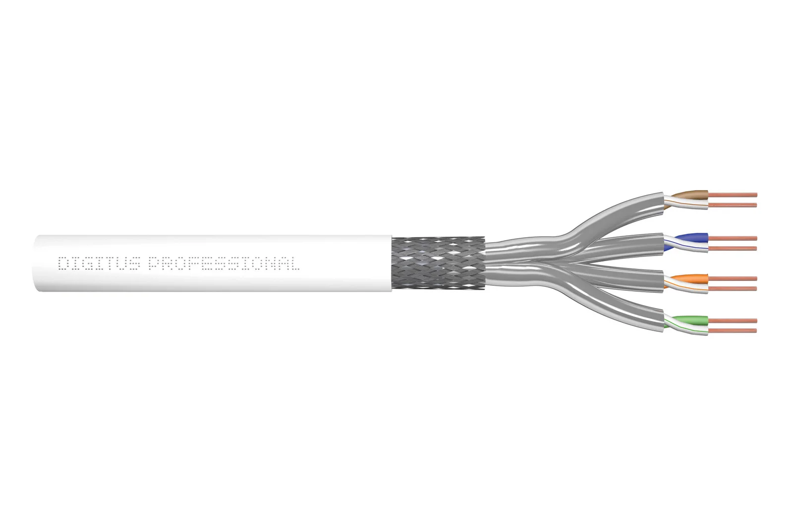 DIGITUS DK-1743-VH-305-MF-W Category 7 (Cat. 7) S-FTP Data Kablosu Zırhlı AWG 26/1 600 MHz Class Dca Simplex LSZH