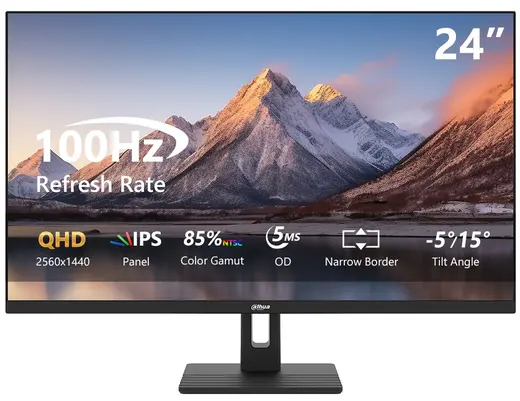DAHUA 24" LM24-C301B 2560x1440 2K QHD 5MS 100Hz IPS DP/HDMI +VESA