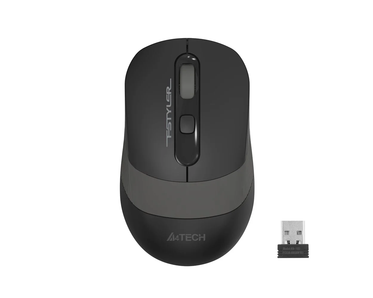 A4-Tech Kablosuz Mouse Nano Siyah-Gri (FG10-G)